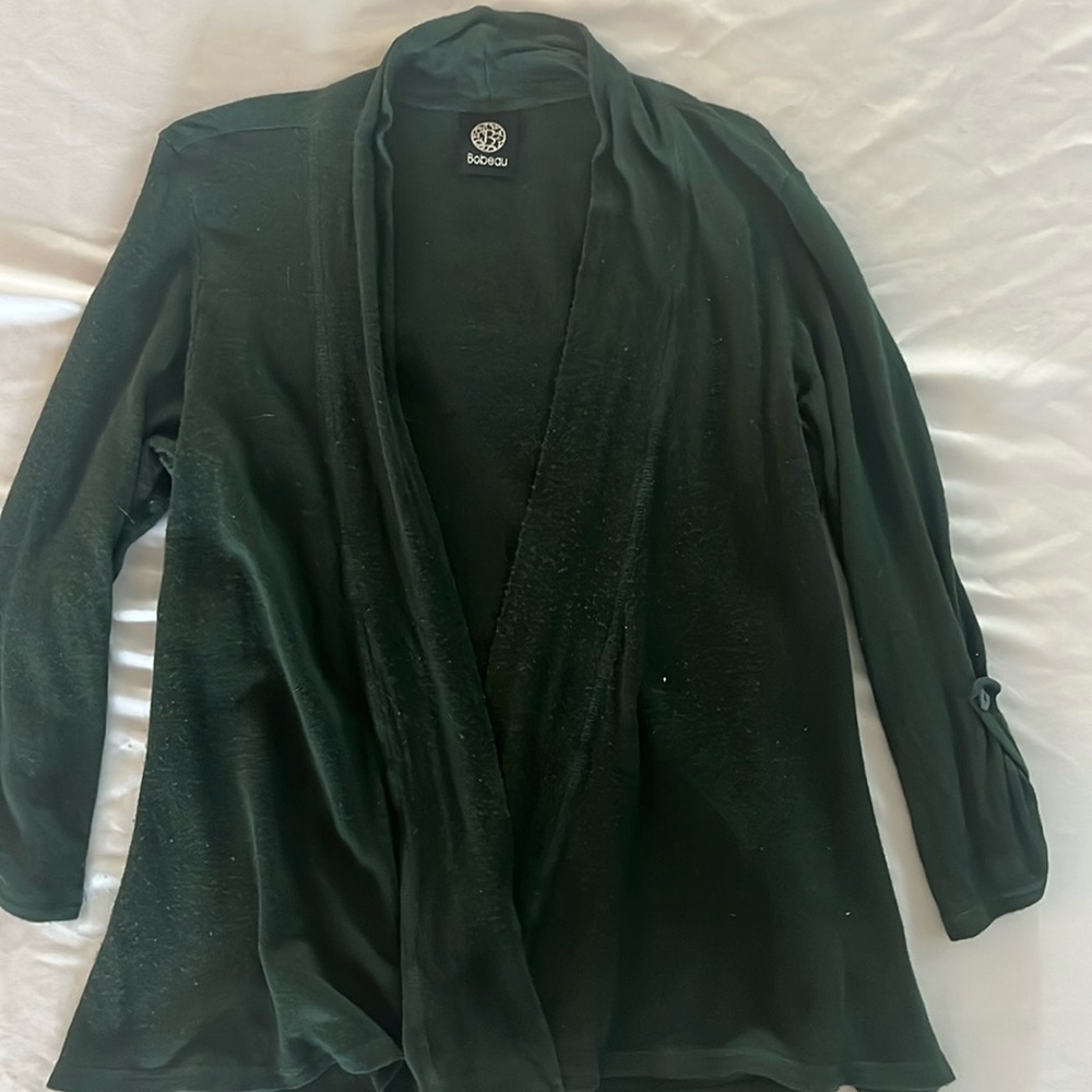 Bobeau Forest Green Sweater
